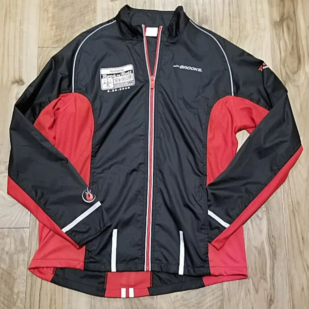 Brooks Running Jacket New Orleans Rock N Roll Marathon Finisher 2016 Unisex Sz S
